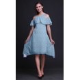 thumbnail image 2 of Bimba Robe Tunique à Épaules Dénudées pour Femmes à Imprimé Papillon, Col Rond, Coupe Droite, pour Fête - Petit, 2 of 6