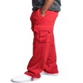 thumbnail image 2 of Men‘s Casual Gym Cargo Combat Straight Loose Jogger Sweat Track Pants, 2 of 4