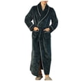thumbnail image 4 of Timegard Womens Bathrobe Long Sleeve Lapel Neck Nightgowns Long Plush Robes Fall Winter Warm Comfy Robe, 4 of 5