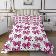 thumbnail image 1 of Erosebridal Princess Bowknot Coverlet Set King, Pink Ribbon Bedding Set, Cartoon Theme Decor 3pcs, 1 of 5