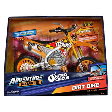 Adventure Force 1:6 Scale Motorcycle Play Vehicle for Kids, with Nitro Circus Travis Pastrana Graphics, STYLES MAY VARY