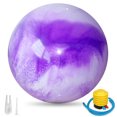 thumbnail image 1 of Yoga Ball Thick & Anti Burst Fitness Ball Exercise Ball Stability Ball for Balance Exercise Workout Core Training Quick Pump Included Balance Ball in Gym Office Indoor, 1 of 8