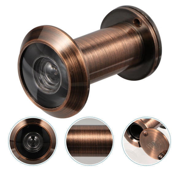 STRANDCHIC Copper Door Eye Viewer with Wide Viewing Angle Round 1Set