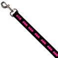 thumbnail image 2 of Dog Leash Batman Signal Black Fuchsia 6 Feet Long 0.5 Inch Wide, 2 of 3