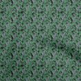 thumbnail image 1 of oneOone Velvet Green Fabric Florals Sewing Craft Projects Fabric Prints By Yard 58 Inch Wide, 1 of 4