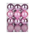 thumbnail image 4 of 24Pcs Christmas Balls Christmas Tree Hanging Balls for Wedding Party Holiday Pink, 4 of 8