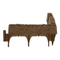 thumbnail image 1 of Suncast Plastic Border Stone Edging for Enclosing Garden Flower Beds, Brown, 1 of 11