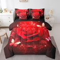 thumbnail image 1 of YST Red Rose 7-Piece Full Bed in a Bag Comforter Set – Rustic Aesthetic Animal Bedding with Sheets, 1 of 5
