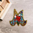 thumbnail image 2 of Christmas Letters Keychain 26 Letters Rhinestone Pendant, 2 of 8
