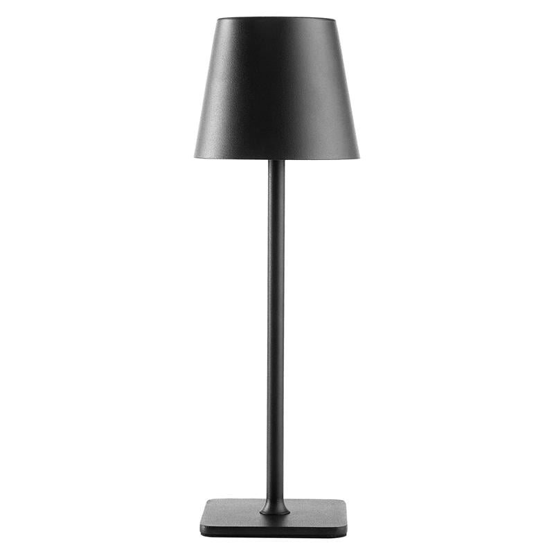 Mainstays 2-Pack Indoor/Outdoor Rechargeable 13" Table Lamp, Black