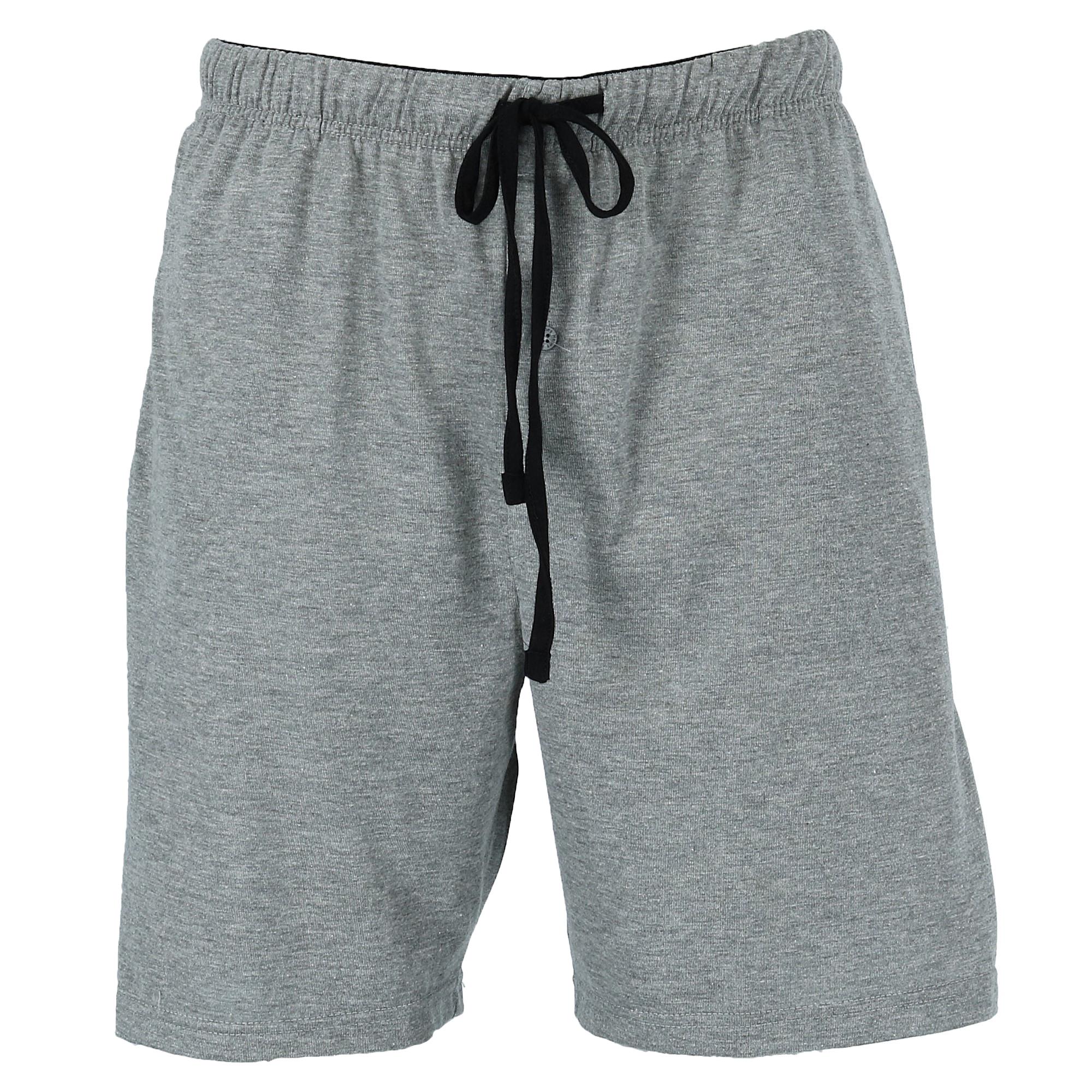 Hanes Short de Pyjama en Jersey de Coton à Braguette Boutonnée (Hommes)