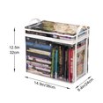 thumbnail image 3 of Student Book Storage Bag Transparent Storage Box Foldable Handheld Books School Supplies Organising Box, 3 of 3