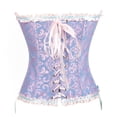 thumbnail image 3 of Haut Corset Ajusté Gothique Élégant à Fleurs à Lacets pour Femmes pour Fêtes Festivals et Spectacles, 3 of 7