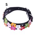 thumbnail image 3 of Collier Animal en Cuir Allié Réglable Décor Collier Fleur Animal Chaîne Décor Collier, Noir, S, 2.5x37cm, 3 of 5