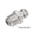 thumbnail image 3 of Unique Bargains Nickel-Plated Iron Straight Hydraulic Grease Fitting M8 x 1mm Thread 50 Pack, 3 of 5