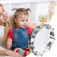 thumbnail image 4 of Tambourin à Main de 10 Pouces avec Double Rangée de Jingles, Instrument de Percussion, 4 of 7