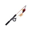 thumbnail image 1 of Youkk Healthy And Hygienic Cat Fishing Rod Toy For Interactive Fun Gifts Fish Shaped Fishing Rod Cat Toy red fish, 1 of 6