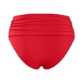 thumbnail image 5 of FYEGRE Women's High Waisted Bikini Bottom Tummy Control Ruched Bathing Suit Swim Bottom Red XL, 5 of 5