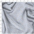 thumbnail image 4 of Soimoi Blue Rayon Fabric Maze & Grandiflora Roses Floral Print Fabric by the Yard 56 Inch Wide, 4 of 6