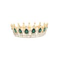 thumbnail image 1 of Rhinestone Crown Alloy Crown Rhinestone Decorative Shining Crown Beautiful Headdress for Woman (Blue), 1 of 6