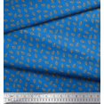 thumbnail image 2 of Soimoi Poly Georgette Fabric French Horn Musical Instrument Decor Fabric Printed Yard 42 Inch Wide, 2 of 3