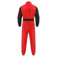 thumbnail image 4 of LiiYii Combinaison à Manches Longues pour Homme Combinaison avec Poches à Glissière Pompier Mécanicien Uniforme de Course Rouge TTG, 4 of 7