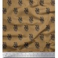 thumbnail image 1 of Soimoi polyester Crepe Fabric Dot & Floral Artistic Print Sewing Fabric Yard 52 Inch Wide, 1 of 5