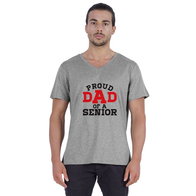 Inkmeso Mens Gradution Tee Shirt Proud Dad Of A Senior€ Graphic Print Tshirt For Daddy Gift