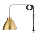 thumbnail image 1 of Plug In Pendant Light Fixtures Light Luxury Dining Room Metal Gold Pendant Lighting Rattan Light Fixtures Ceiling Hanging, 1 of 4