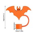 thumbnail image 2 of 3D Bat Straw Covers Cap For Cup Cute Bat Straw Topper Funny Mini Split Stand Ground plus plus Tube Pencil for Classroom Umbrellas for Drinks for Kids Umbrellas Reusable, 2 of 3