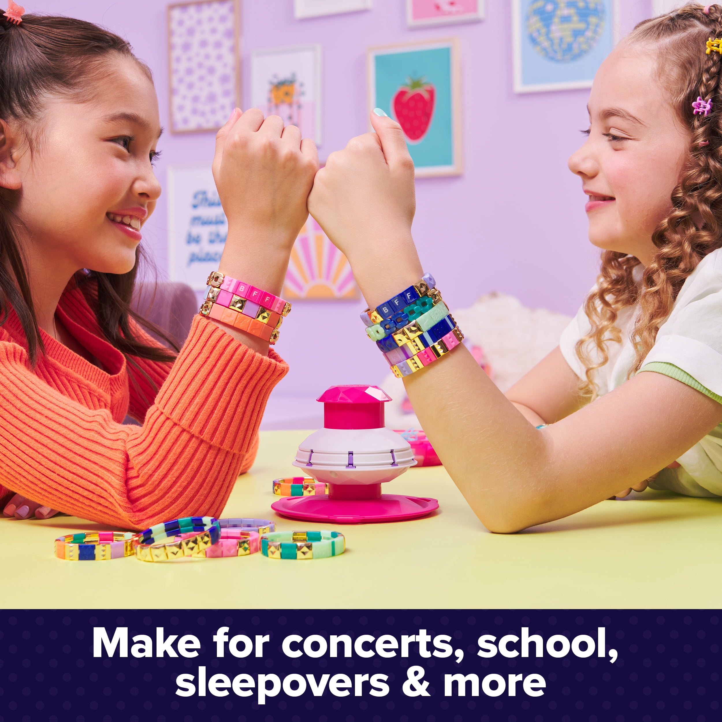 Cool Maker PopStyle Bracelet Maker, 170 superbes perles, 10 bracelets, rangement, coffret de fabrication de bracelets d'amitié, jouets d'art et de loisirs créatifs pour filles