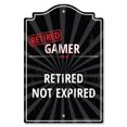 thumbnail image 1 of SignMission P-1014-RET-Gamer- 10 x 14 in. Signe en Plastique - Retraité Gamer, 1 of 1