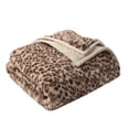 thumbnail image 2 of Better Homes & Gardens Leopard Faux Fur Oversized Throw, 50" x 72", 2 of 5