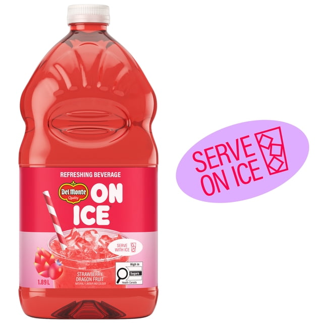 Del Monte on Ice Strawberry Dragon Fruit Refreshing Beverage 1.89 L