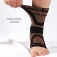thumbnail image 2 of Ankles Brace Sweat-absorbing Nonslip Sports Sock Elastic Breathable Compression Protective Unisex Gym Injury Recovery Support Stripe L, 2 of 9