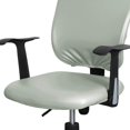 thumbnail image 3 of kurtrusly Split Office Chair Cover Dustproof Waterproof Rotating Chair Protector Gray Seat Cover, 3 of 9