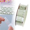 thumbnail image 1 of Ynlkorvg Roll Of Glitter Tape Lace Flower Pattern Self Adhesive Tape Sticker Colorful Decorative Masking Tape For Scrapbooking Card Making Crafts Frames Planner Journal Gifts Decor, 1 of 9
