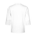 thumbnail image 2 of YUUMIN Unisex Men's Chef Jacket Chef Coat Hotel Kitchen Work Uniform Shirts Restaurant Cook Tops White Long Sleeve L, 2 of 7