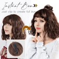 thumbnail image 1 of Extensions de Cheveux Chignon Décoiffé Pince Facile Perruque Pince de Préhension pour Femme Fer à Friser Naturel, Extensions de Cheveux et Accessoires pour Femmes, 1 of 6