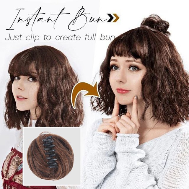 Extensions de Cheveux Chignon Décoiffé Pince Facile Perruque Pince de Préhension pour Femme Fer à Friser Naturel, Extensions de Cheveux et Accessoires pour Femmes
