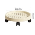 thumbnail image 3 of Wooowa Plant Saucer with Wheels - Thickened Plastic Movable Flower Pot Tray, Water Collection Base for Planters, 3 of 6