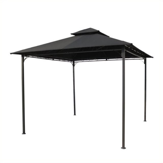 Pemberly Row Pavillon Extérieur avec Auvent, Noir