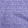 thumbnail image 1 of oneOone Velvet Purple Fabric Asian Japanese Wave Sewing Craft Projects Fabric Prints By Yard 58 Inch Wide, 1 of 4