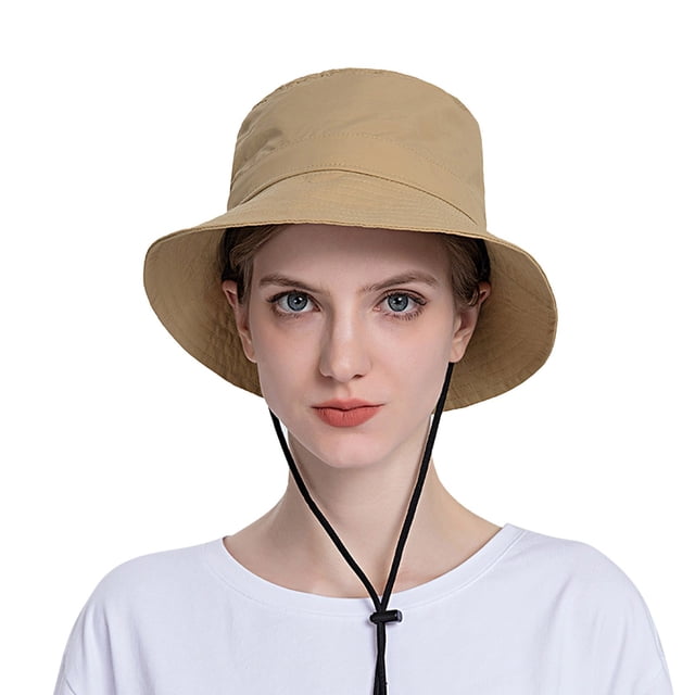 Women Sun Hat Wide Brim Protection Beach Hat Adjustable Bucket Hat Summer Hats