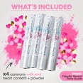 thumbnail image 3 of Gender Reveal Confetti Cannon - 4 Pack - Pink Girl Biodegradable Gender Reveal Smoke Bombs and Heart Shaped Confetti Poppers | Baby Gender Reveal Powder Cannon | Powder Blaster Gender Reveal Machine, 3 of 8
