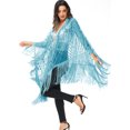 thumbnail image 4 of Womens Oversize Hand Beaded Fringed Sequin Evening Shawl Wrap, 4 of 5