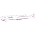thumbnail image 4 of vidaXL Garden Bench Cushion Multicolour 200x50x7 cm Fabric, 4 of 4