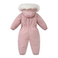 thumbnail image 3 of WJSXC Girls Boys One-piece Snowsuits Overalls Ski Suits Winter Jumpsuits for Baby Toddler Pink, 3 of 4