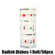 1 Roll/50PCS Kitchen Washable Cleaning Paper Disposable Anti-Oil Paper Towel