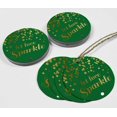 thumbnail image 4 of Inkdotpot Gold Foil Paper Hang Tags Let Love Sparkle Wedding Favor Tags 50 Pieces, 4 of 6